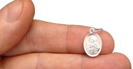 Łańcuszek Srebrny Medalik Komplet Srebrny (na PREZENT / KOMUNIA / Chrzest)