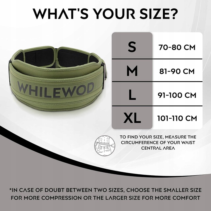 Pas lędźwiowy treningowy zielony rozmiar S na siłownię do pracy