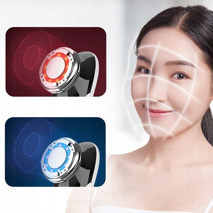 MEZOTERAPIA BEZIGŁOWA MASAŻER EMS TWARZY LIFTING 5w1 URZĄDZENIE DO MASAŻU