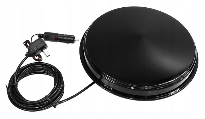 NAJMOCNIEJSZA ANTENA SAMOCHODOWA DVB-T2 4K FILTR LTE 12/24V EXCLUSIVE CAMP