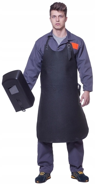 Lekki Fartuch Spawalniczy Skórzany Ochronny Dla Spawacza Trudnopalny 72x122