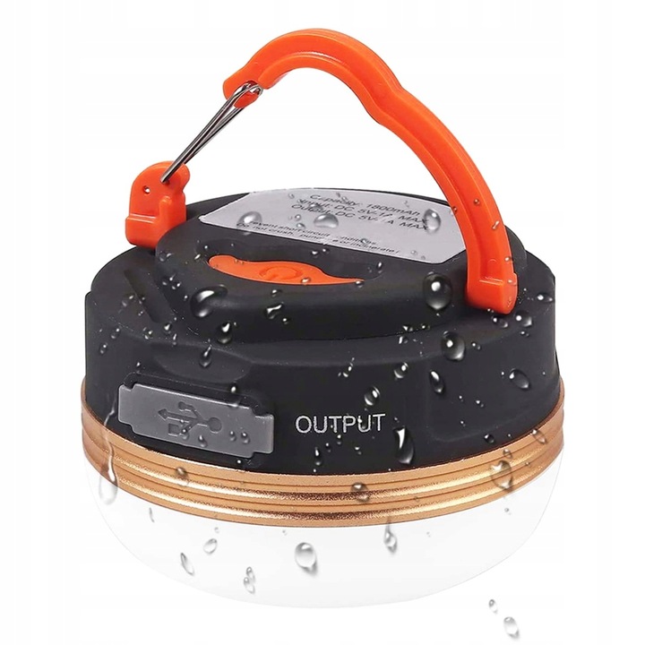 LAMPA TURYSTYCZNA LATARKA KEMPINGOWA LED POWERBANK