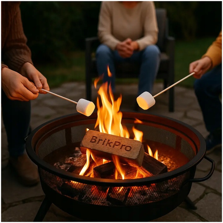 Brykiet drzewny BrikPro 6h do kominka grilla pieca 100% naturalne 20,16 kg