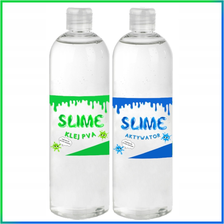 ZESTAW SLIME XXL 13w1 KLEJ PVA DO ROBIENIA GLUTÓW NA PREZENT