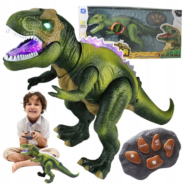 MEGA OGROMNY INTERAKTYWNY DINOZAUR T-REX ZDALNIE STEROWANY CHODZI RYCZY XXL