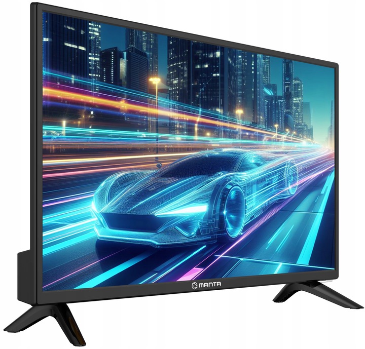 Telewizor 24 cale TV przenośny HD LED tuner dekoder DVBT2 USB +UCHWYT MANTA