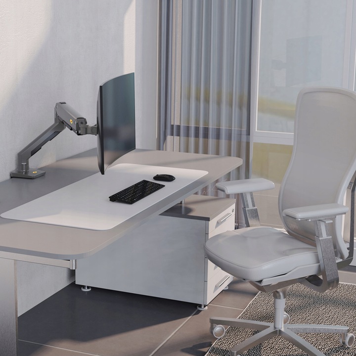 G60 Regulowany Uchwyt Biurkowy do Monitorów 27'-45' Sprężyna Mechaniczna