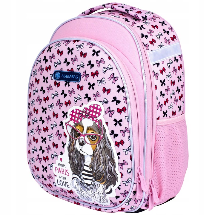 TORNISTER PLECAK SZKOLNY ERGO Z REGULACJĄ WZROSTU Z PIESKIEM DLA DZIEWCZYN