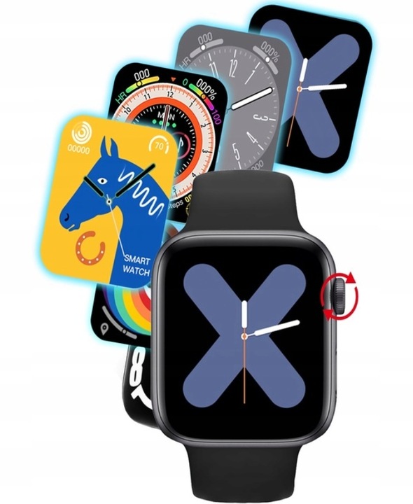 SMARTWATCH zegarek SMARTBAND do IPHONE HUAWEI PULSOMETR KROKOMIERZ AMOLED