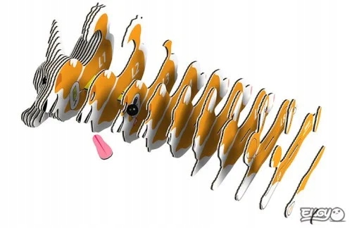 Pies Corgi - Eko Układanka 3D - Eugy