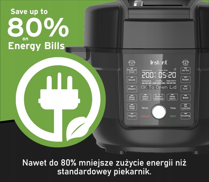 Instant Pot DC Ultimate Lid Air Fryer multicooker