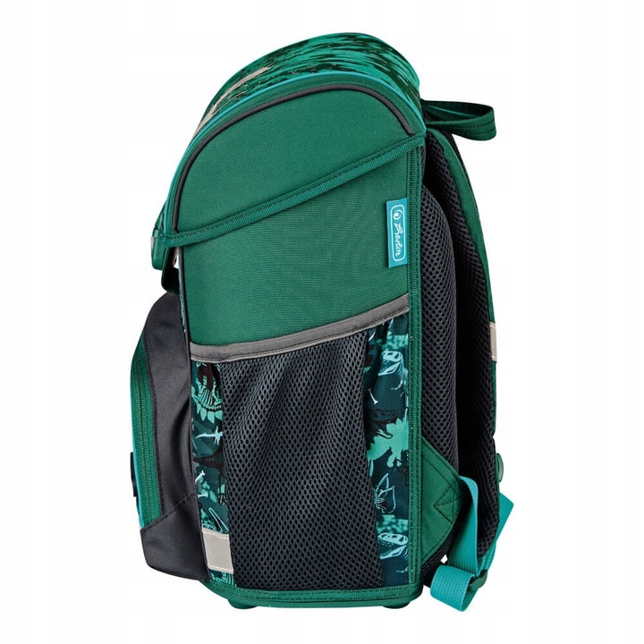 Zestaw tornister plecak szkolny Loop Plus Green Rex dinozaur 6-9lat HERLITZ