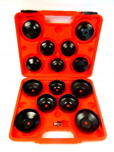 ZESTAW KLUCZY NASADEK W WALIZCE DO ODKRĘCANIA FILTRÓW OLEJU 15 ELEMENTÓW