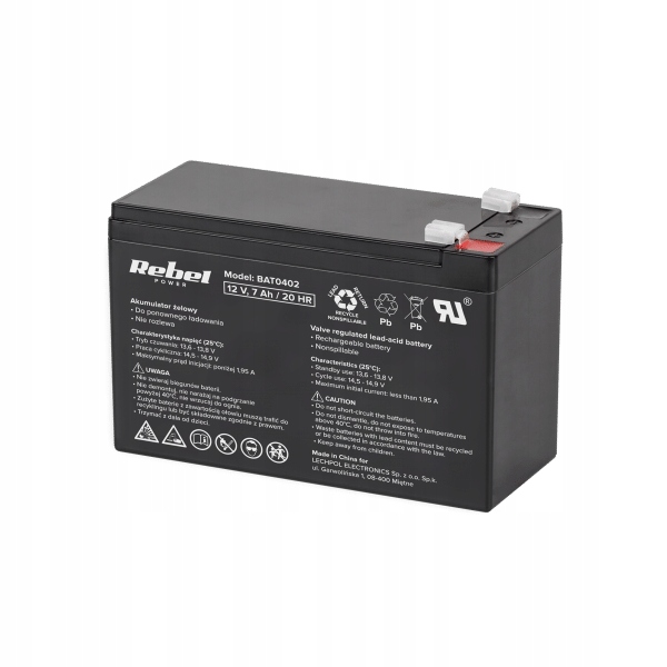 Akumulator żelowy 12 V / 7 Ah