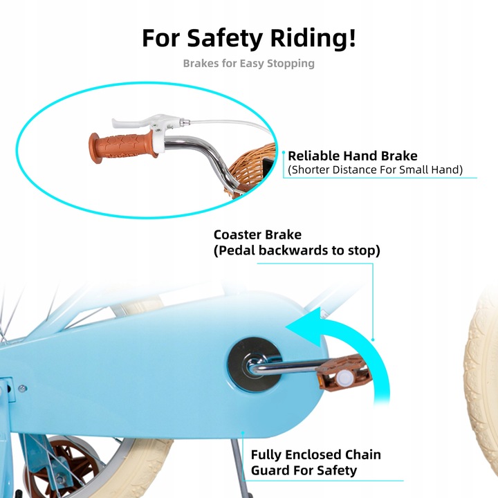JOYSTAR 18-calowy rower dla dzieci 5-9 lat Stabilizatory Hand&Coaster