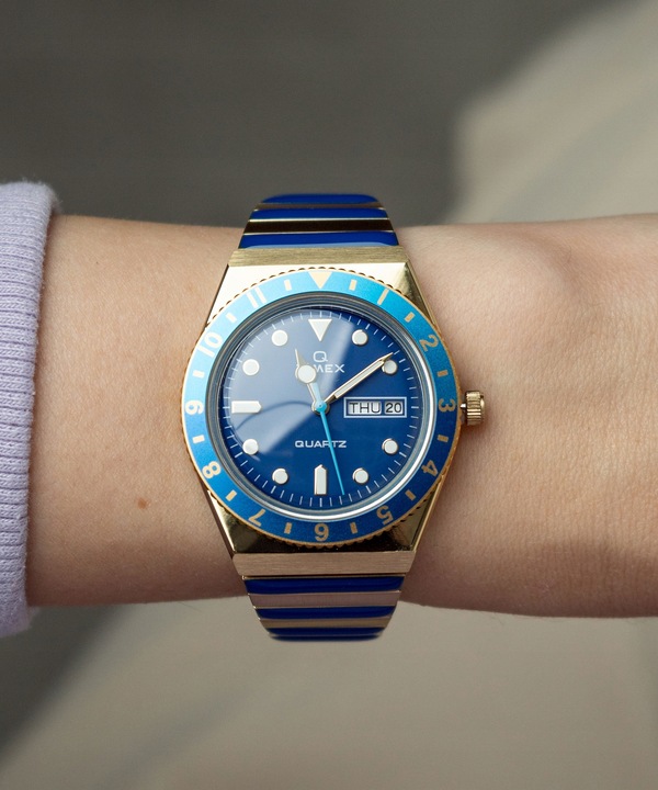 Zegarek damski Timex Q Malibu Lazur oceanie