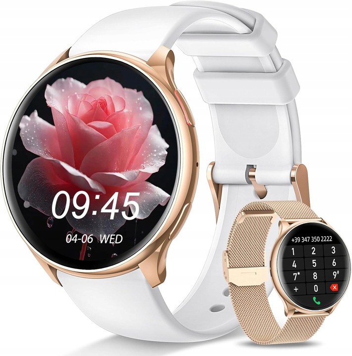 ZEGAREK DAMSKI SMARTWATCH AMOLED EKG POMIAR CUKRU CIŚNIENIE TEMPERATURA