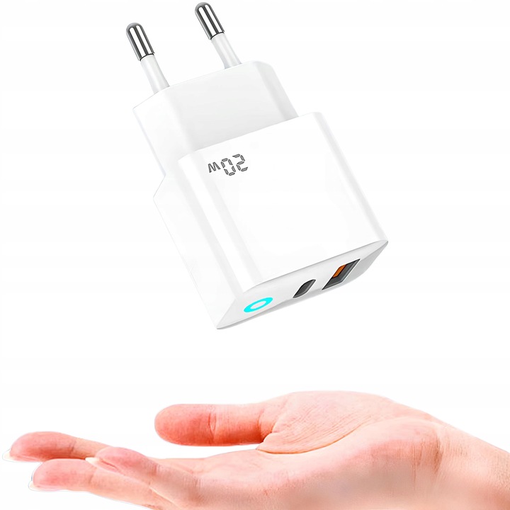 Szybka Ładowarka PD 20W do Telefonu IPHONE 12 13 14 PRO MAX 2x USB QC 3.0