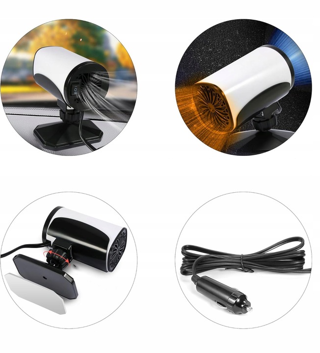 OGRZEWANIE SAMOCHODOWE,12V PRZENOŚNY ODMRAŻACZ, DO SAMOCHODÓW ZIMOWYCH