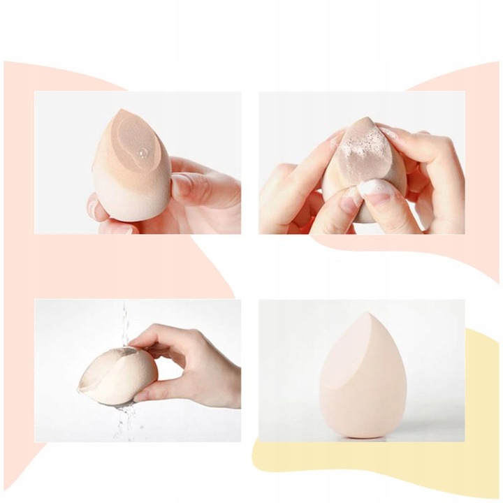 Gąbka do Makijażu Blender Ścięty Jasnoróżowy