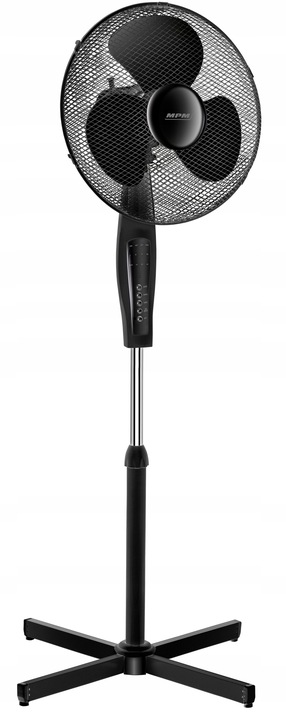Wentylator stojący z pilotem wiatrak MPM BWP-02/C czarny