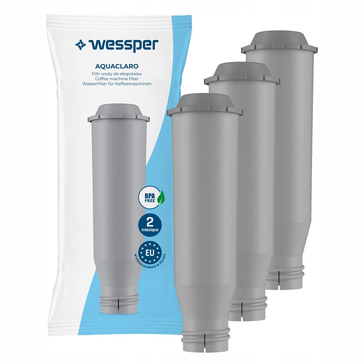 Filtr do ekspres Nivona oraz Krups zamiennik - filtr do wody Wessper 3 szt