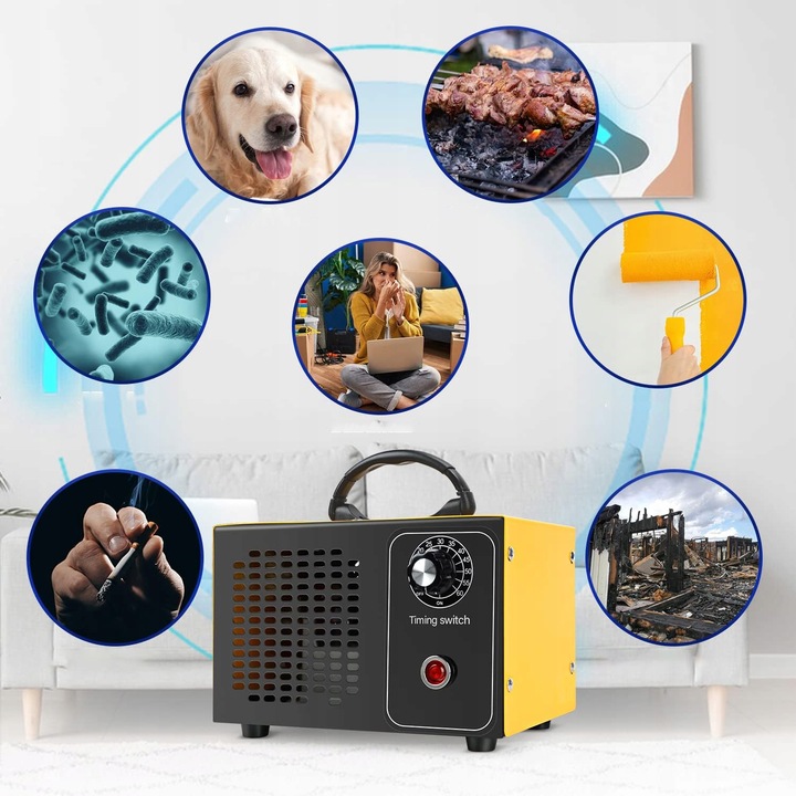 GENERATOR OZONU OZONATOR DO DOMU OCZYSZCZACZ DO POWIETRZA MOCNY 60 000 MG/H