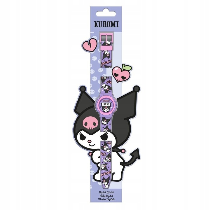 HELLO KITTY KUROMI ZEGAREK CYFROWY LED dla dziewczynki 1721