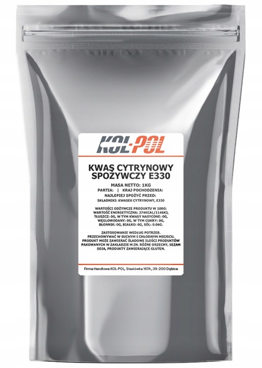 KWAS CYTRYNOWY 5kg Kwasek spożywczy czysty E330