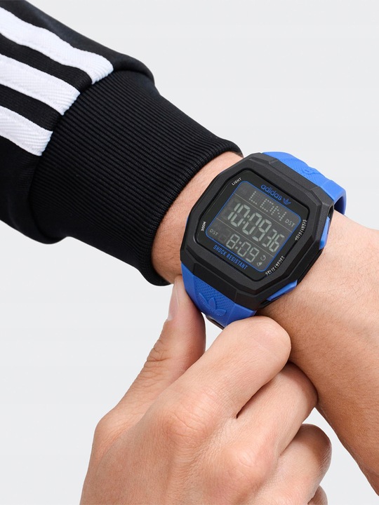 Adidas Męskie Zegarek AOST24565 Niebieski