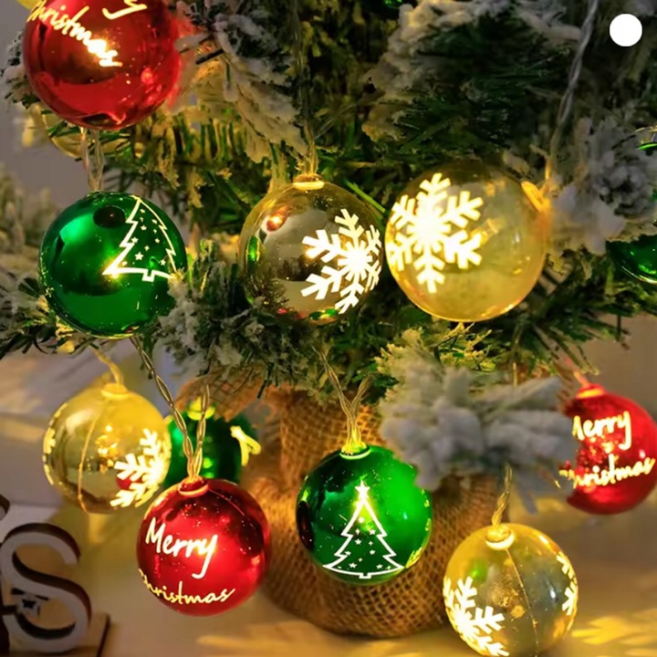 Łańcuch Girlanda Świetlna 20Led Na Boże Narodzenie Na Baterie4.1 m z pilot