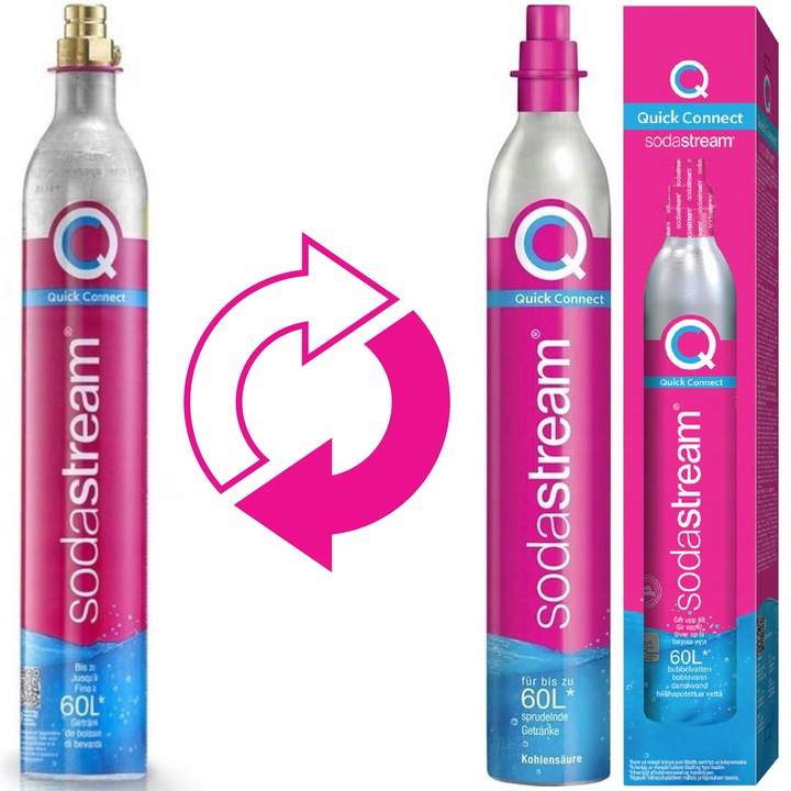 Wymiana butli Quick Connect z pustej na pełną