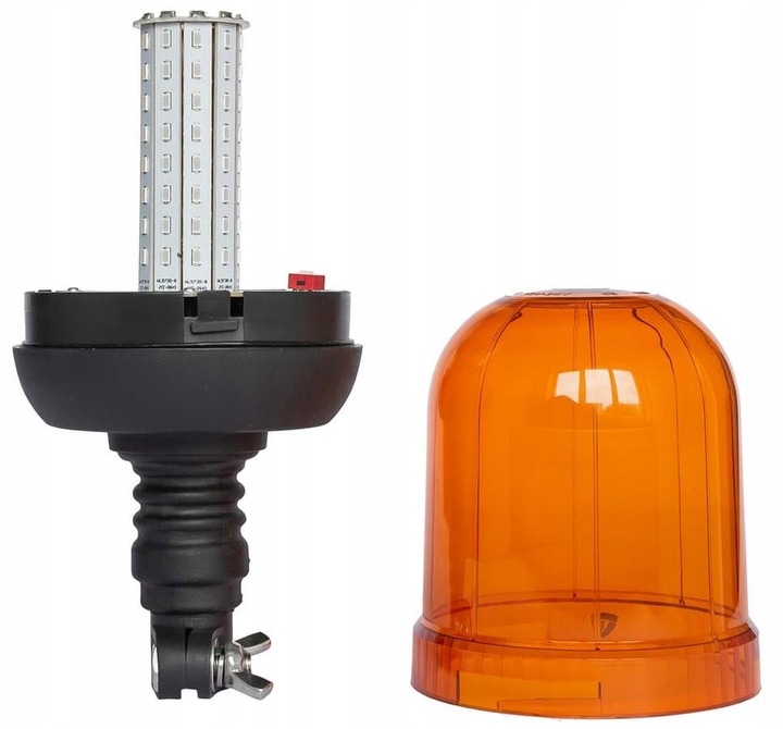 LAMPA LED 12V/24V BŁYSKOWA KOGUT NA TRZEPIEŃ MOCNA