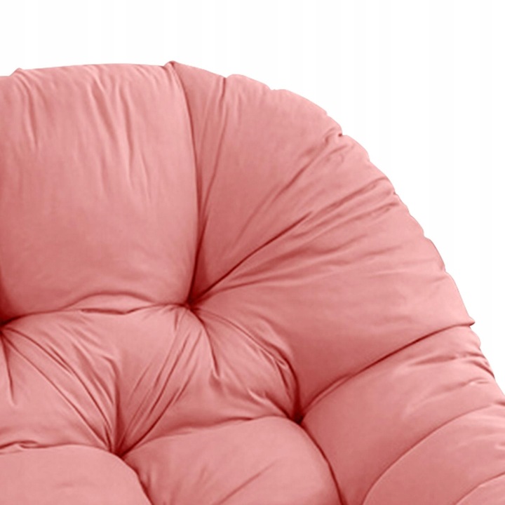 Poduszka na krzesło Egg, miękka, gruba, hamak, huśtawka, wisząca, różowa