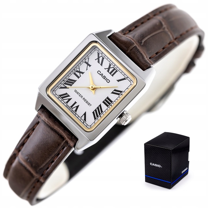 ZEGAREK DAMSKI CASIO LTP-V007L skórzany +BOX +GRAWER