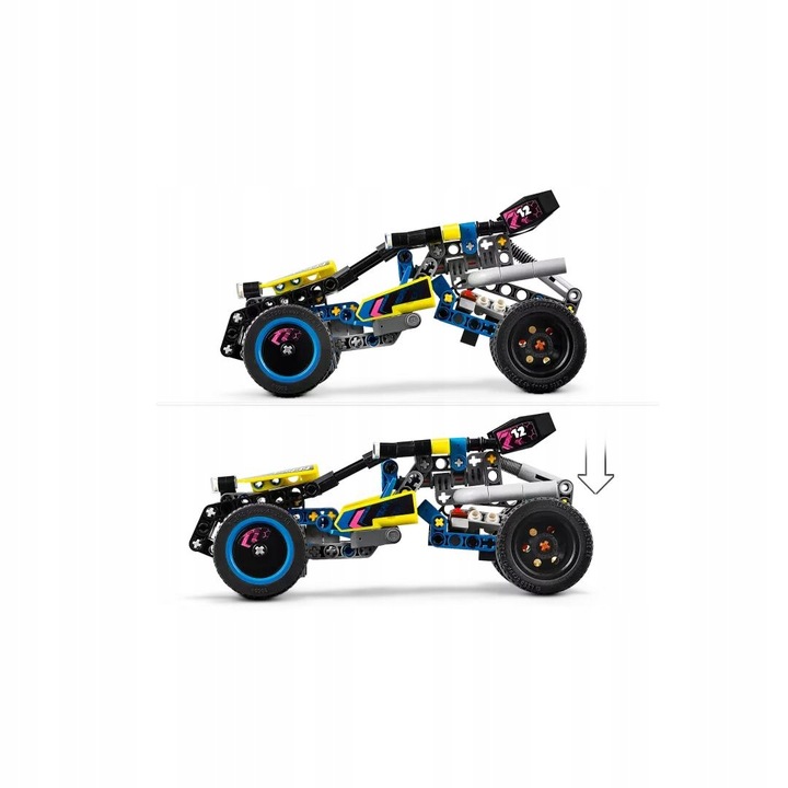 KLOCKI LEGO TECHNIC WYŚCIGOWY ŁAZIK TERENOWY AUTO PREZENT DLA 8,9,10 LATKA