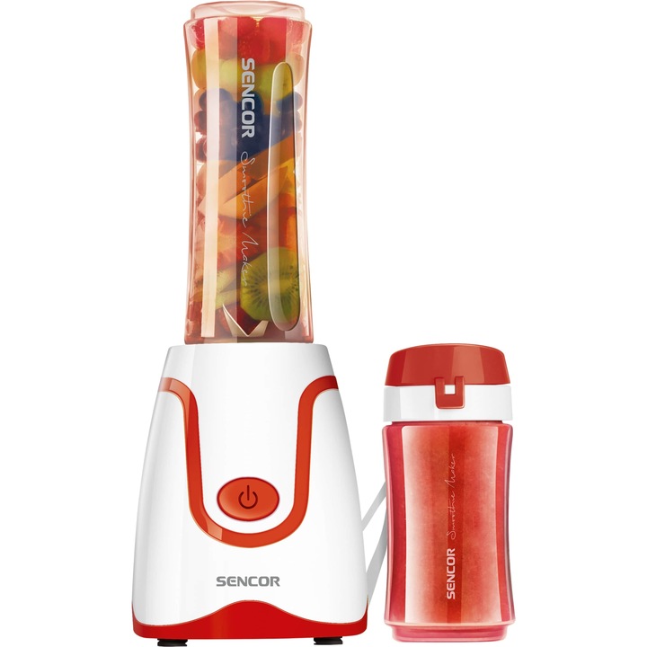 Blender kielichowy do smoothie 500W 0,6L czerwony tritan Sencor SBL 2114RD