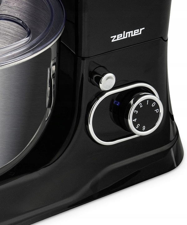 Robot planetarny Zelmer ZKR1355 1200W 6 prędkości 2 misy Smart mix Czarny