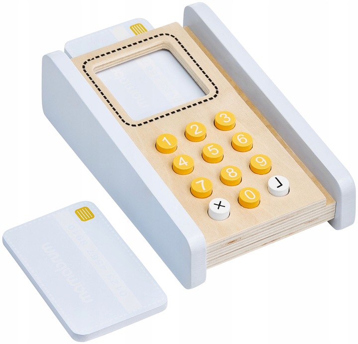 Edukacyjna Zabawka Dla Dzieci Drewniany Stragan z Kasą i Terminalem