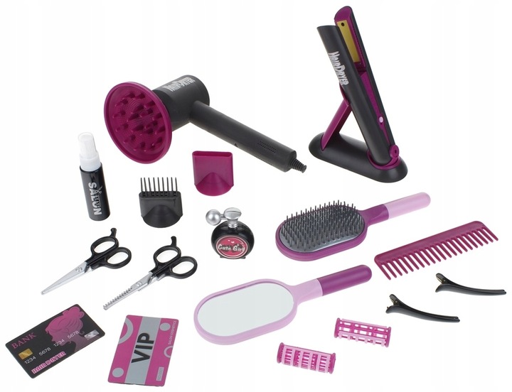 Zestaw Fryzjerski z Suszarka i Lokówka Akcesoria 20 elementów Barber