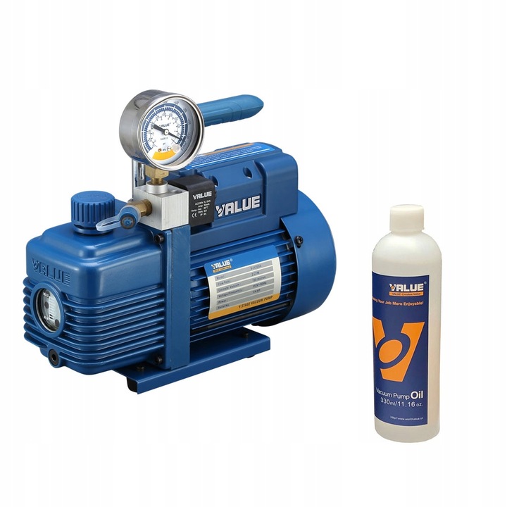 POMPA PRÓŻNIOWA DWUSTOPNIOWA 51 l/min F-GAZY - VALUE V-i220SV