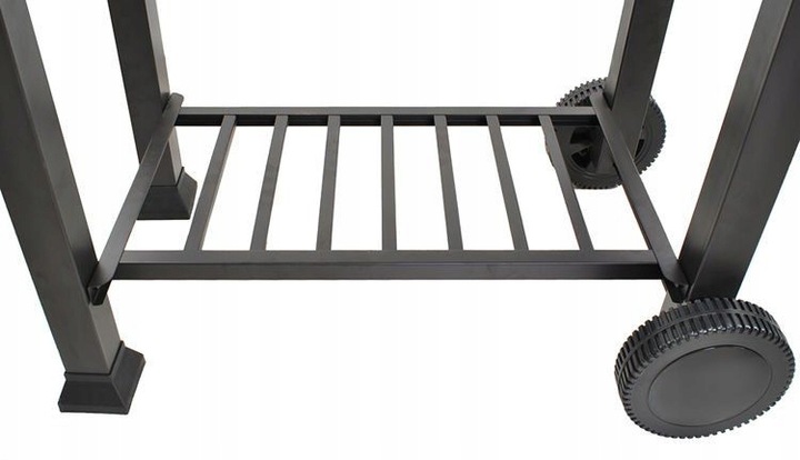 DE KRAFT GRILL WĘGLOWY ANGULAR RUSZT ŻELIWNY + POKROWIEC