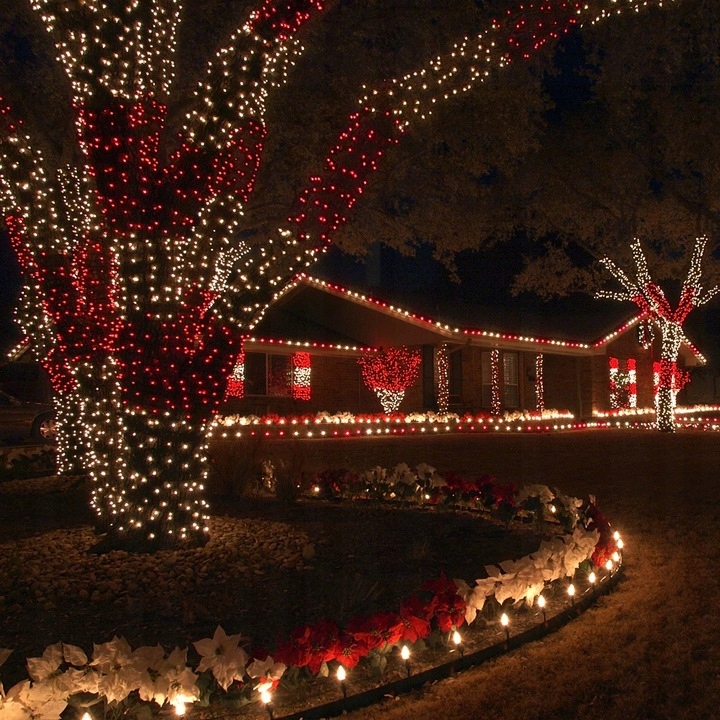 Lampki Choinkowe 500 LED Światełka na Choinkę Czerwone