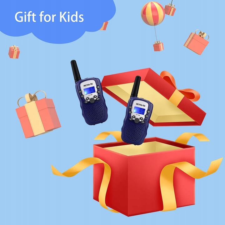 Retevis RT388 krótkofalówki dla dzieci PMR446 Prezenty dla Dzieci 8 kanałów