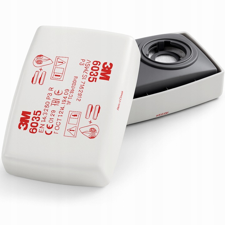 3M Filtr P3 R 6035 | Komplet 2 szt. | Do półmaski 6000 6500QL 7500
