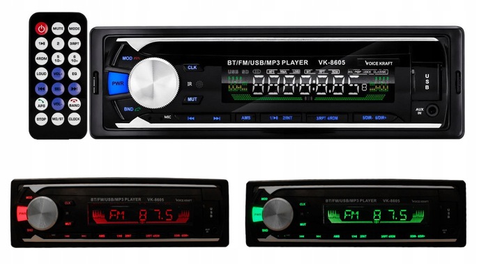 radio samochodowe bluetooth USB SD AUX MP3