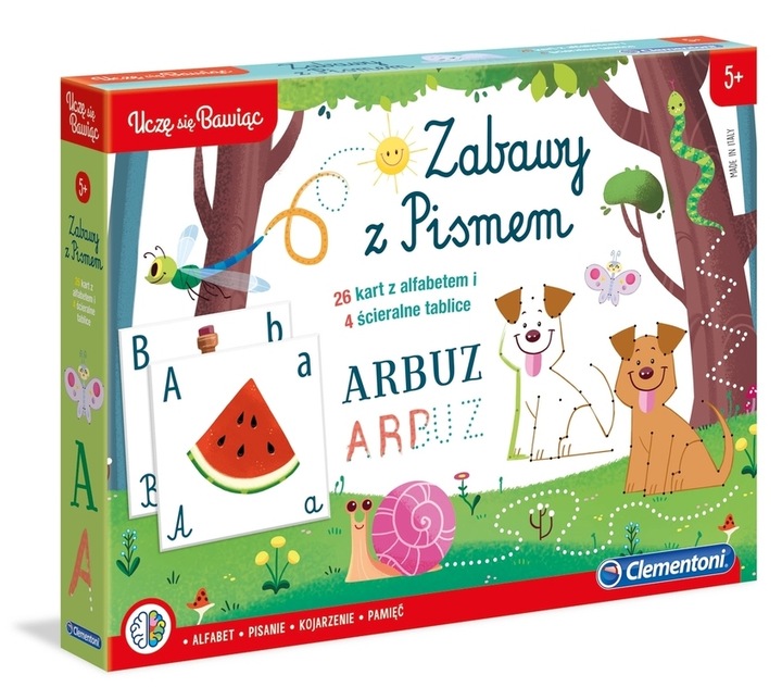 Uczę się bawiąc! Nauka pisania 3-5lat CLEMENTONI