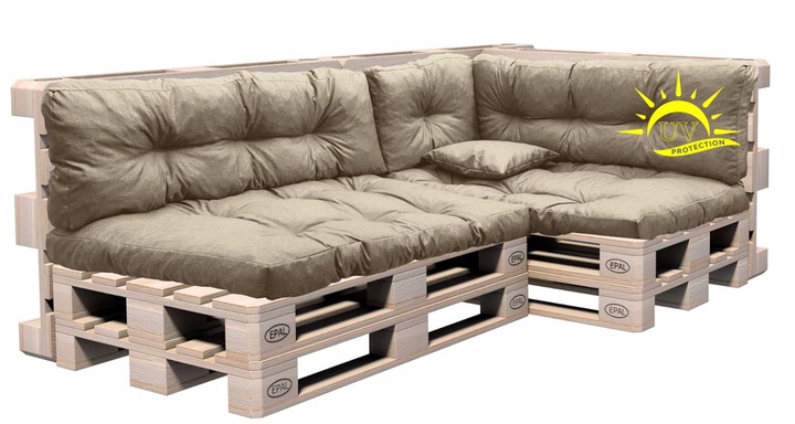 PODUSZKI NA PALETY MATERAC 120X80X40 KOMPLET 5 cz