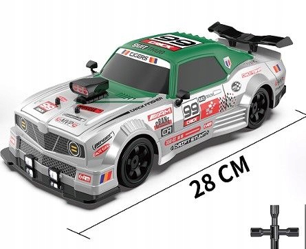 Auto ZDALNIE STEROWANY Samochód PILOT RC Sterowane do DRIFTU DYM NAPĘD 4x4