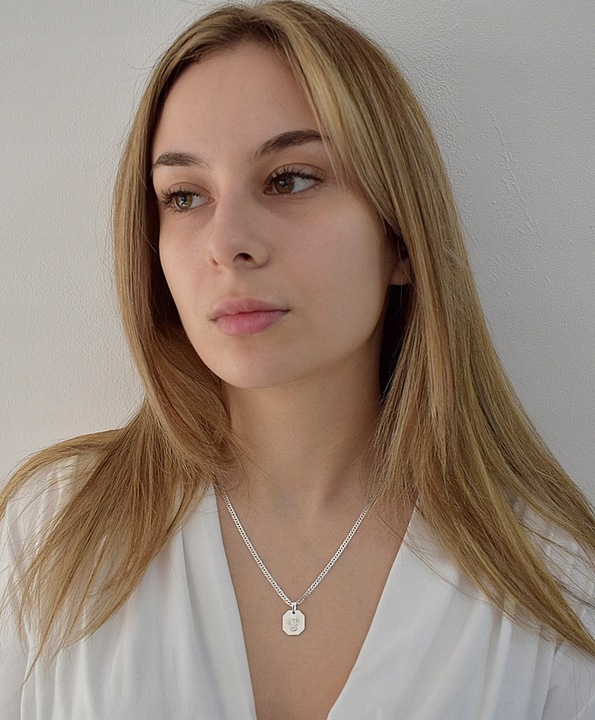 Łańcuszek Srebrny Rombo 3,00 mm z Medalikiem pr 925 Grawer Gratis